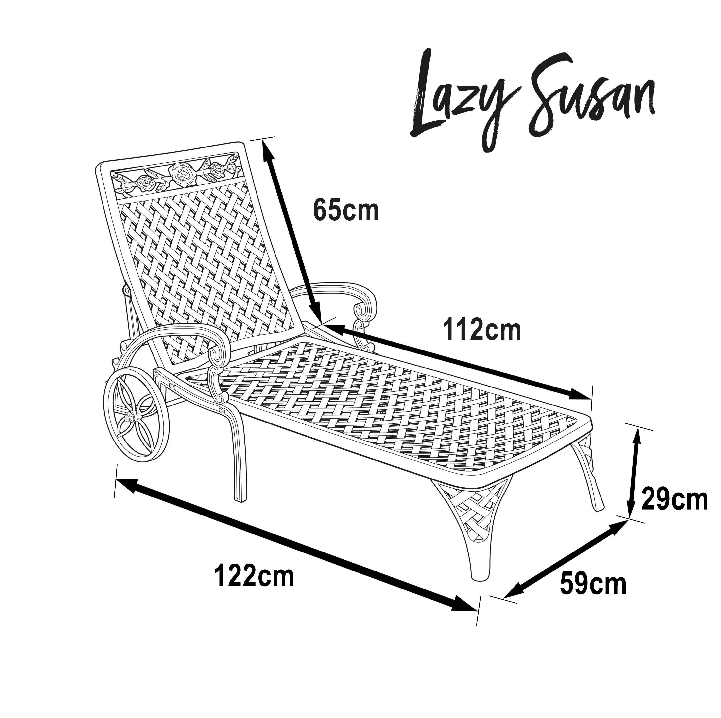 Rose Lounger Set - White - Image 9