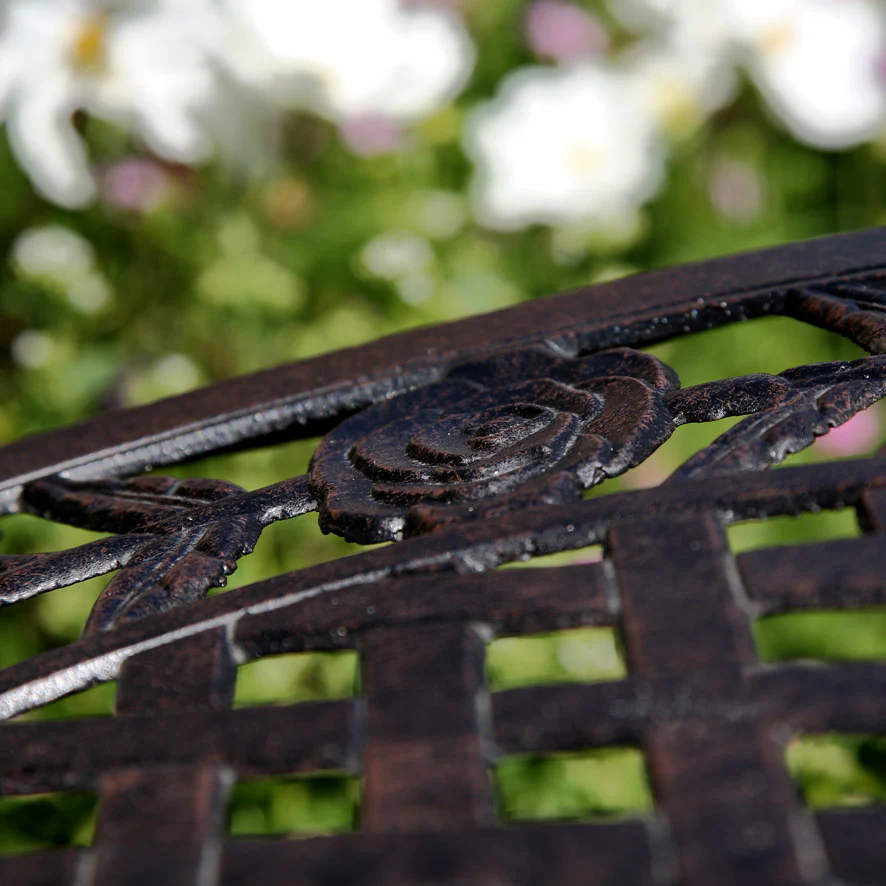 Rose Table 2 Seater Set - Antique Bronze - Image 10