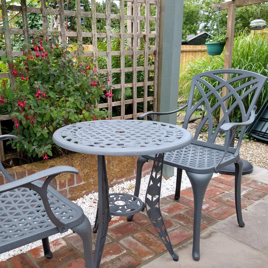 Rose Table 2 Seater Set - Slate - Image 6