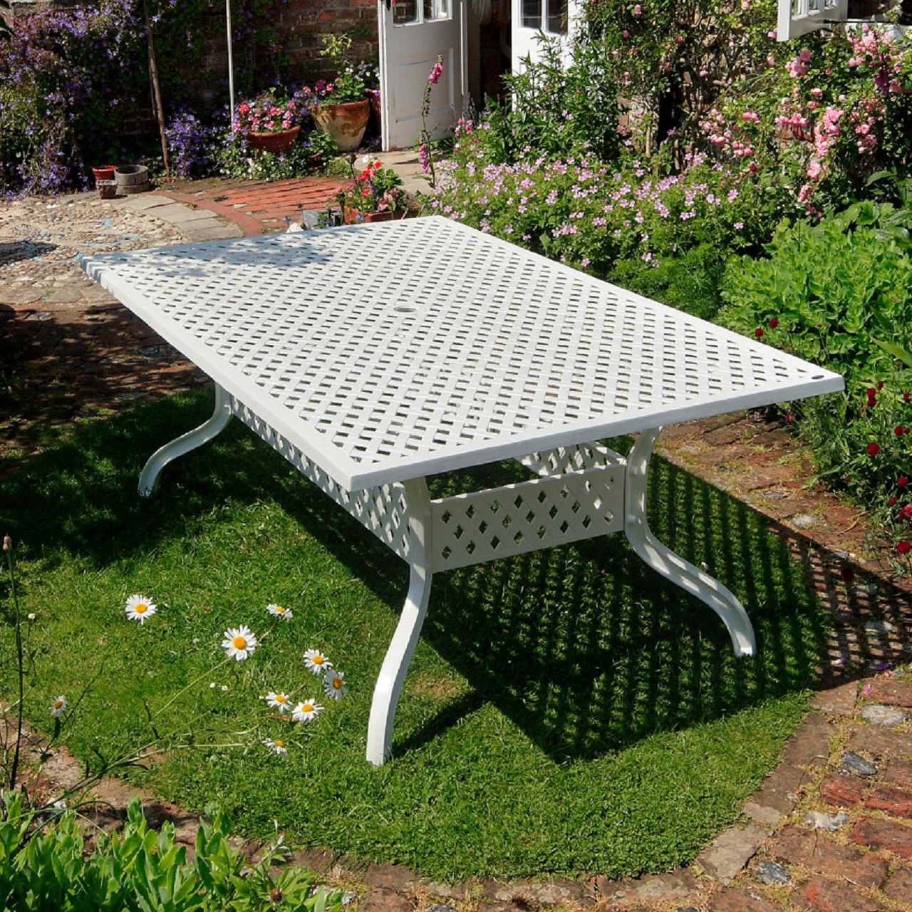 Sophia Table 12 Seater Set - White - Image 9