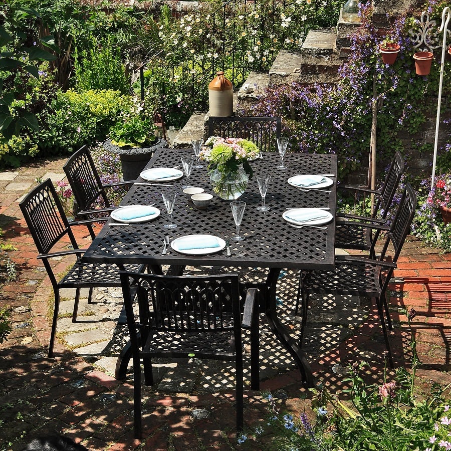 Sophia Table 14 Seater Set - Antique Bronze - Image 11
