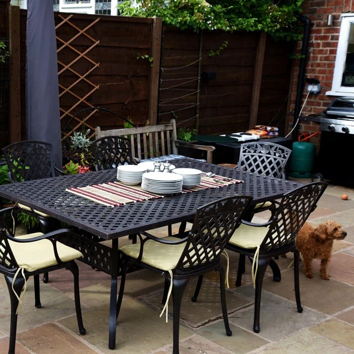 Sophia Table 14 Seater Set - Antique Bronze - Image 12