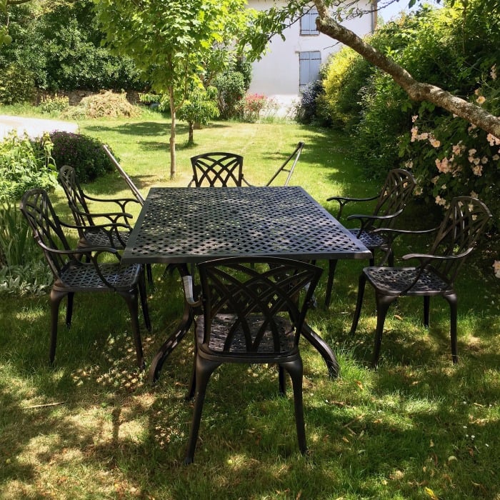 Sophia Table 14 Seater Set - Antique Bronze - Image 7