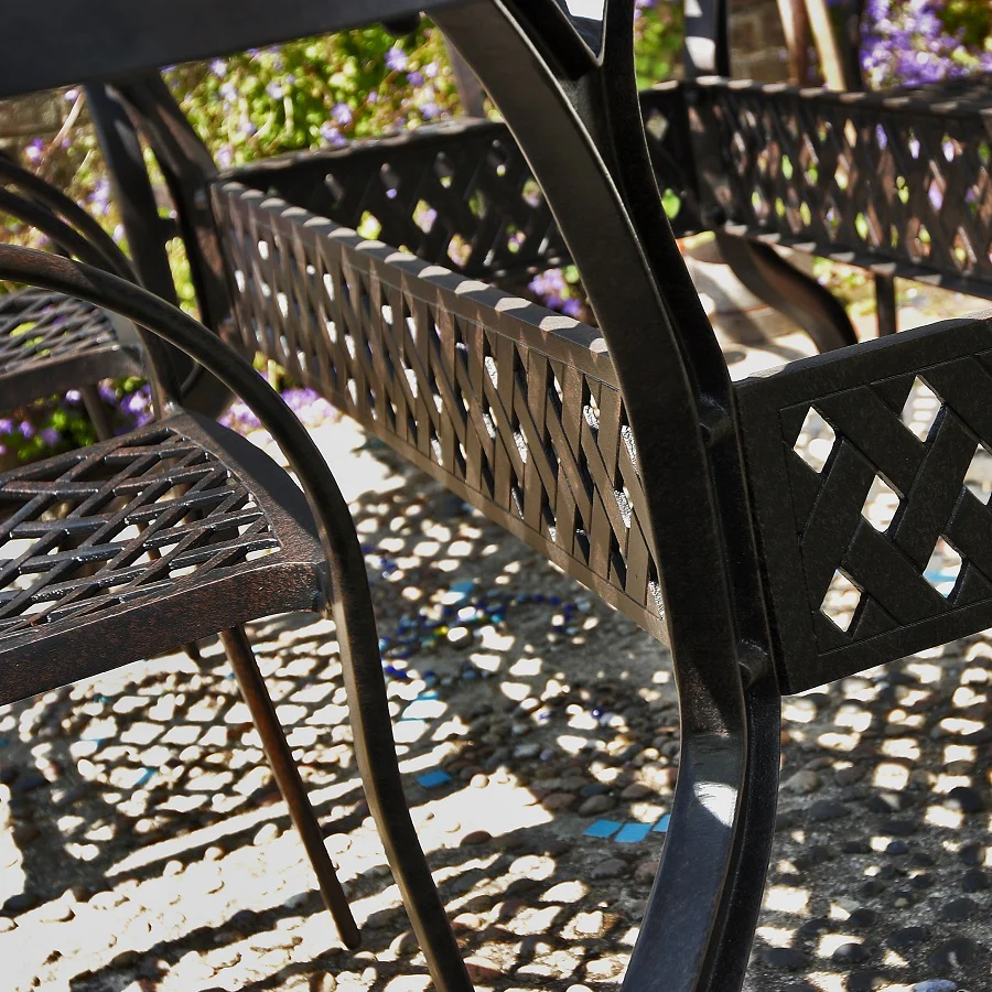 Sophia Table 6 Seater Set - Antique Bronze - Image 15