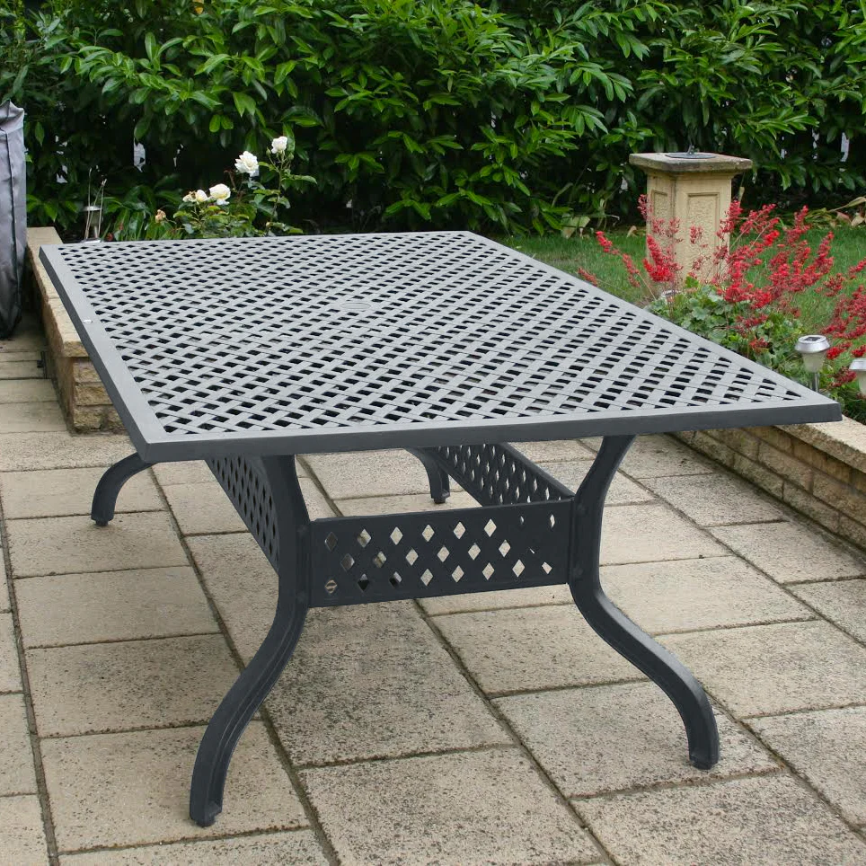Sophia Table 6 Seater Set - Slate Grey - Image 10