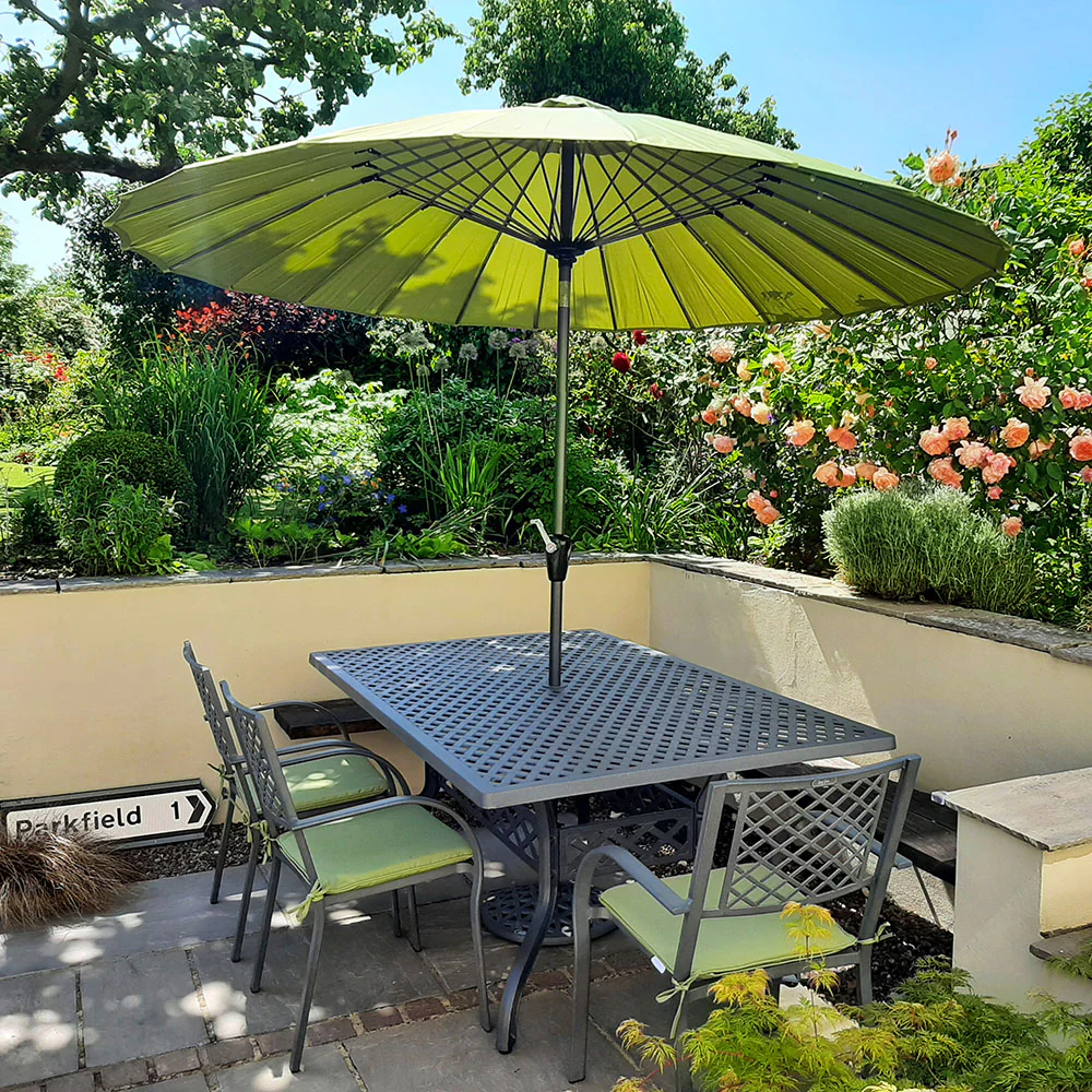 Sophia Table 6 Seater Set - Slate Grey - Image 9