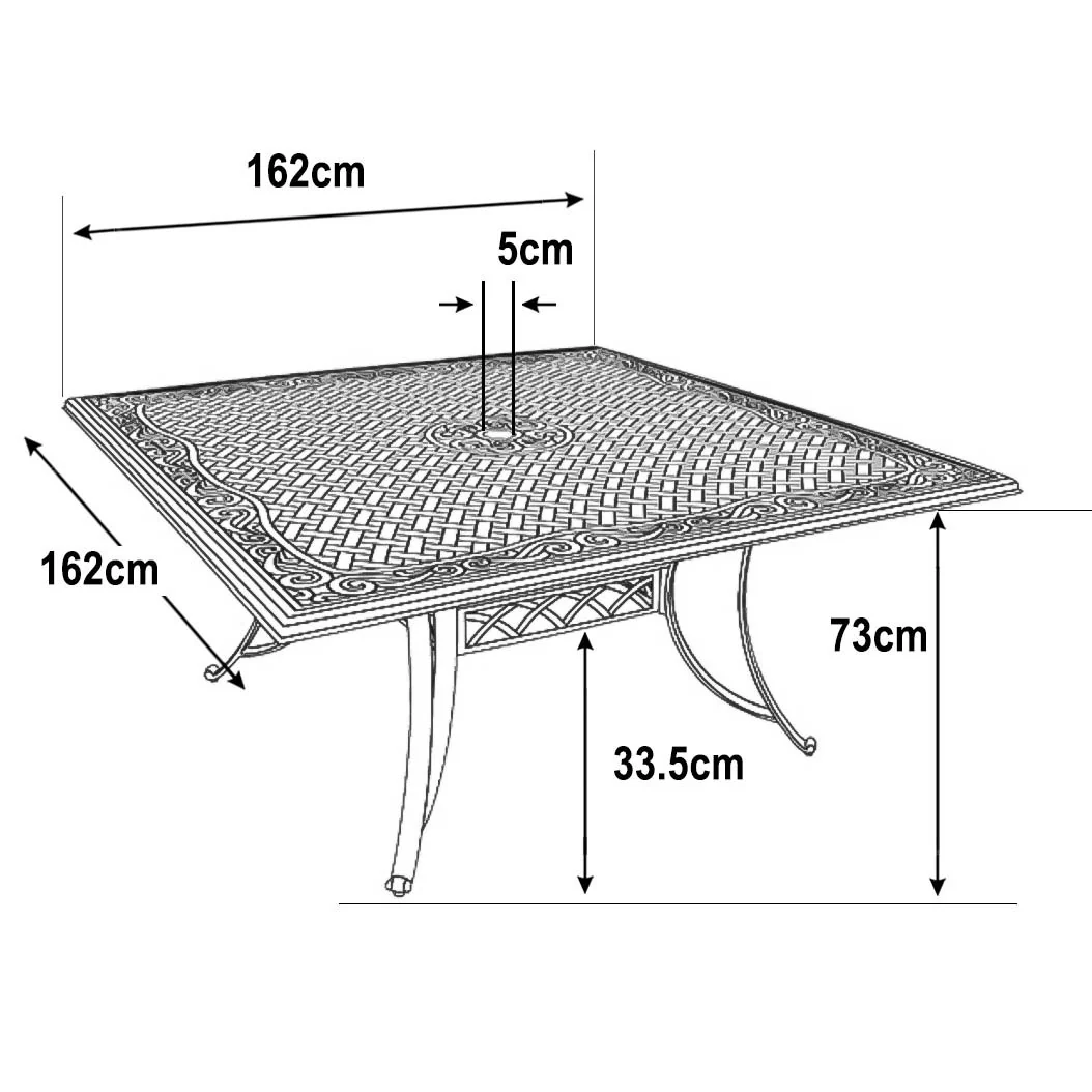 Tanya Table 8 Seater Set - White - Image 10