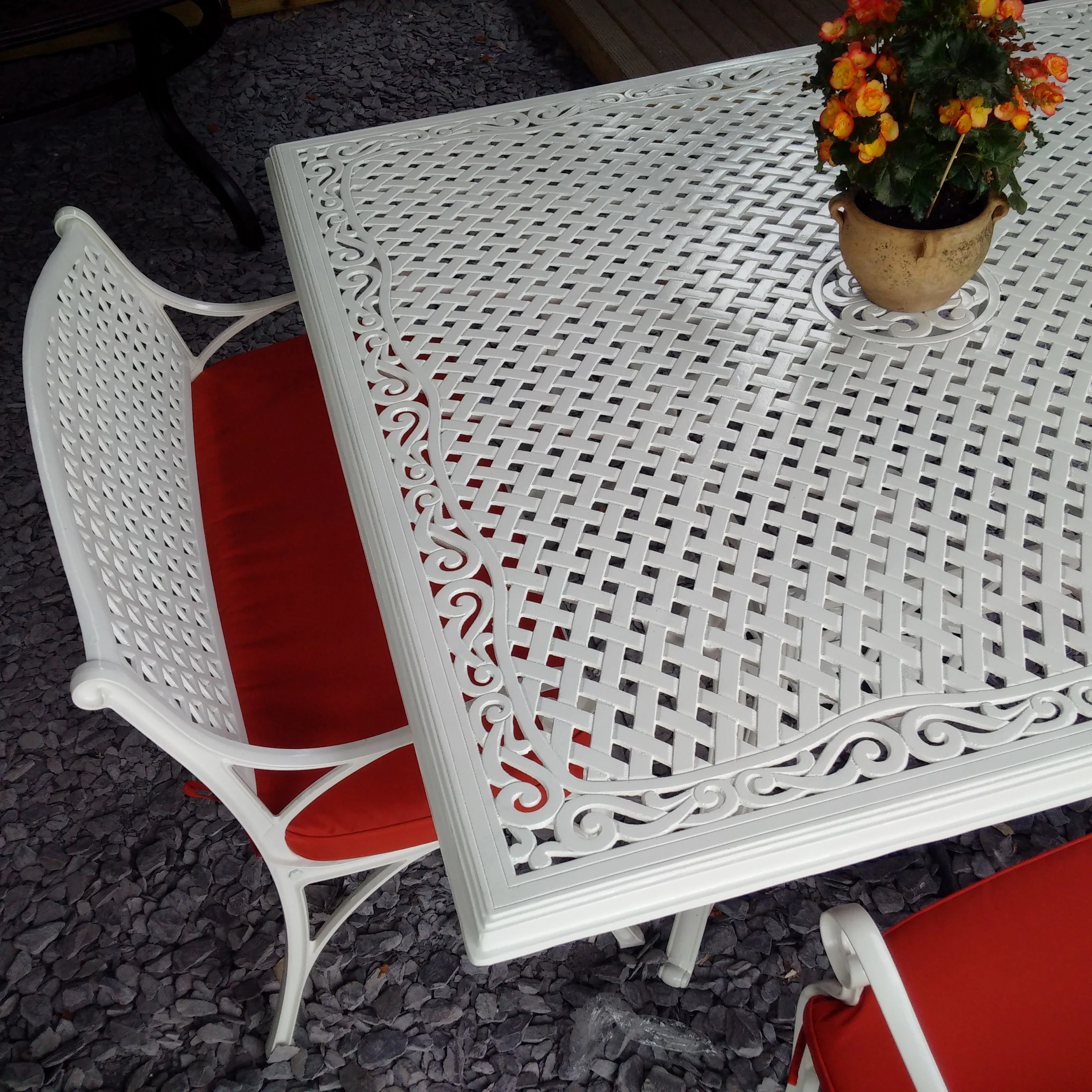 Tanya Table 8 Seater Set - White - Image 4