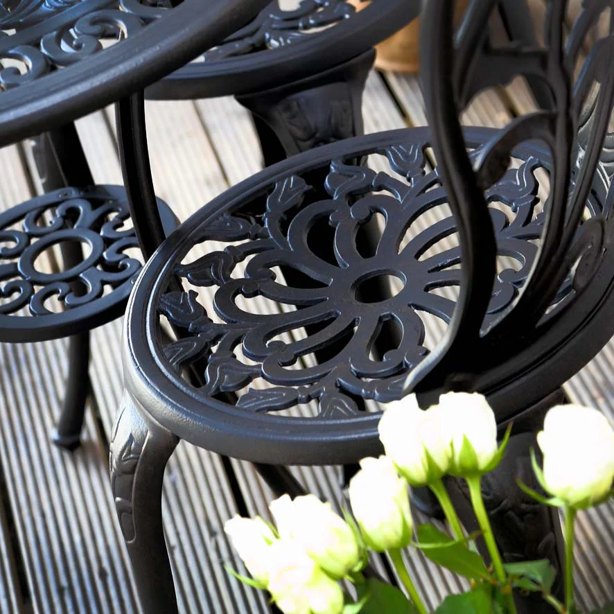 Tulip Bistro 2 Seater Set - Antique Bronze - Image 17