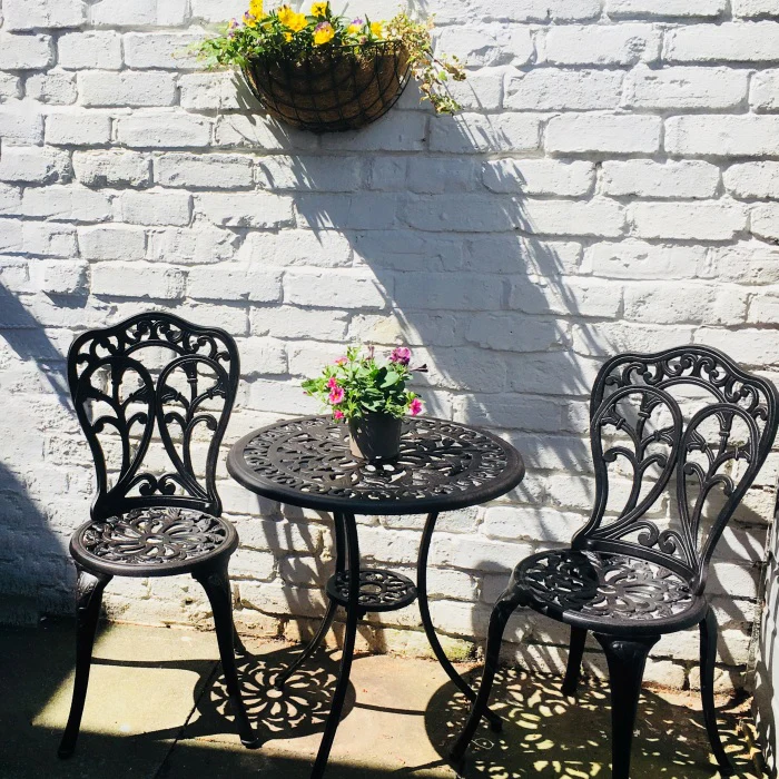 Tulip Bistro 2 Seater Set - Antique Bronze - Image 6