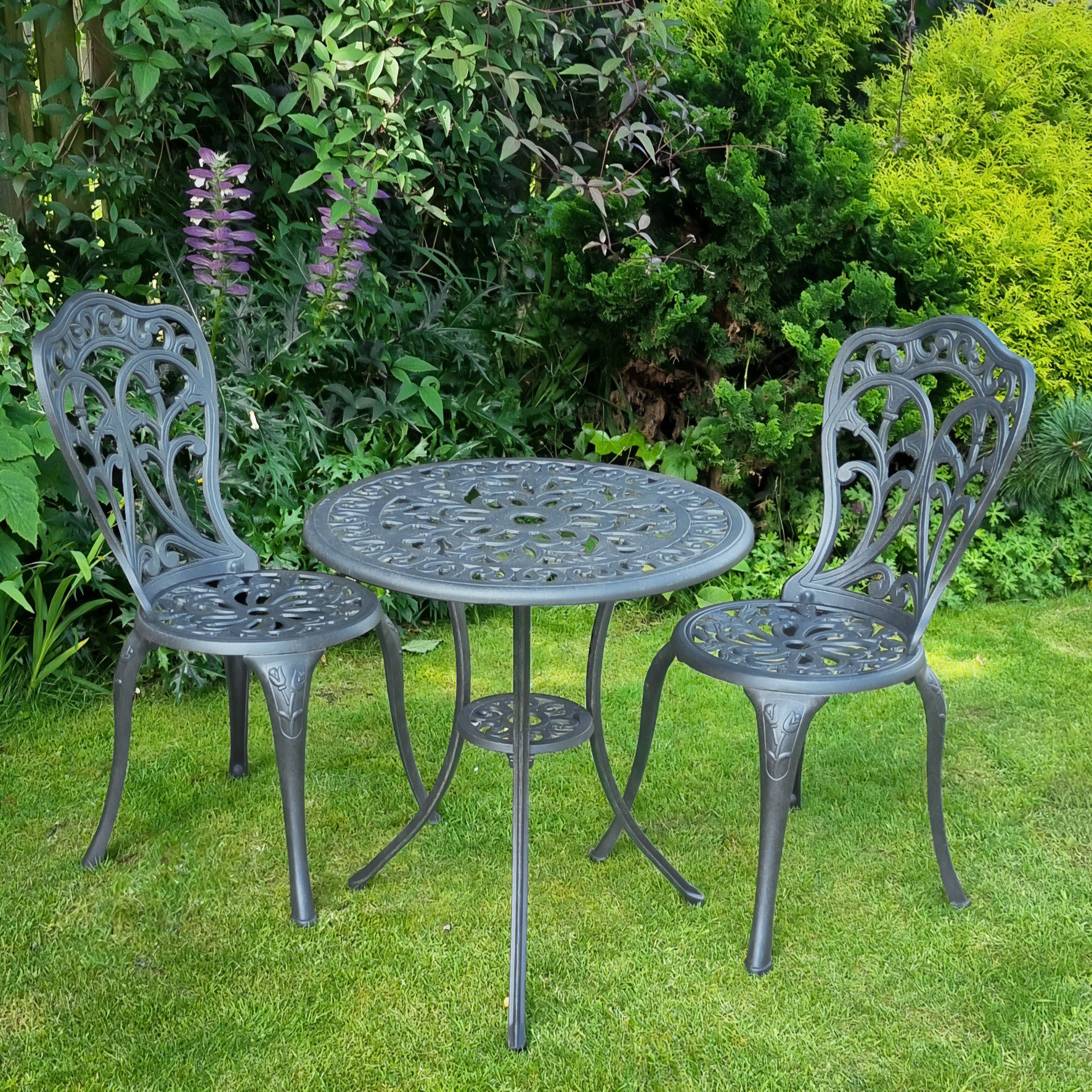 Tulip Bistro 2 Seater Set - Slate - Image 13