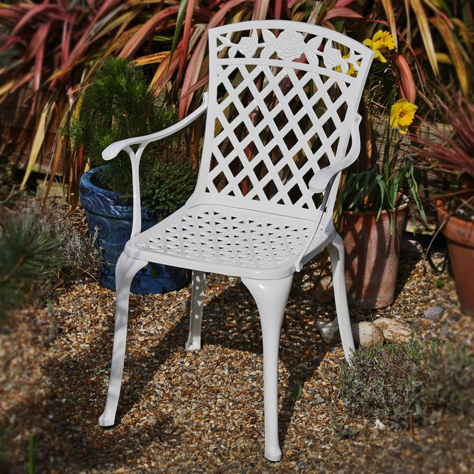 Tulip Bistro Table 2 Seater Set - White - Image 11