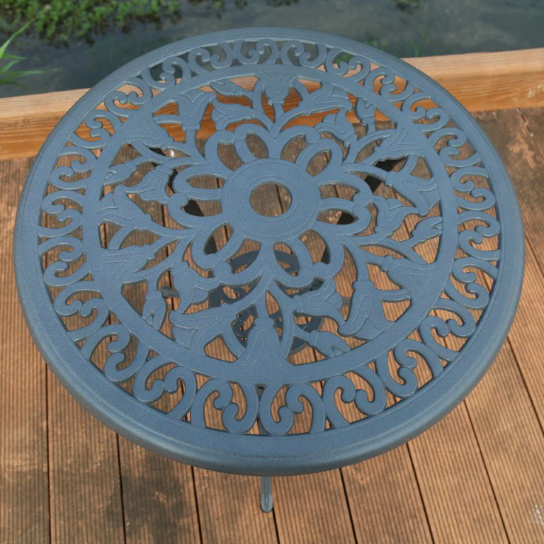 Tulip Bistro Table - Slate Grey - Image 2