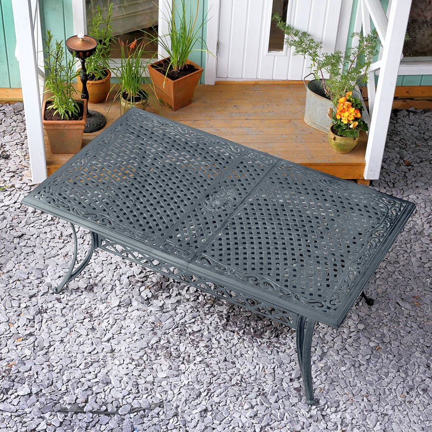 Vanessa Table 10 Seater Set - Slate Grey - Image 5