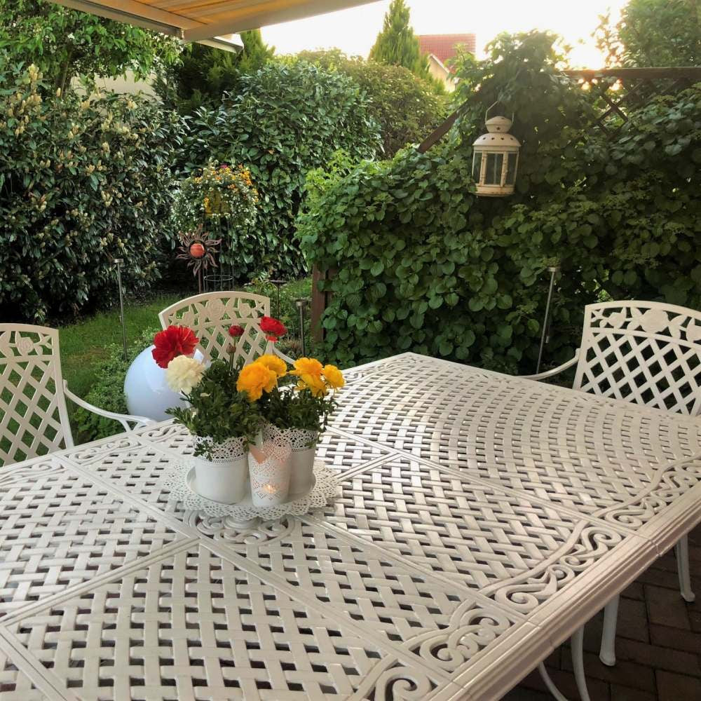 Vanessa Table 10 Seater Set - White - Image 3