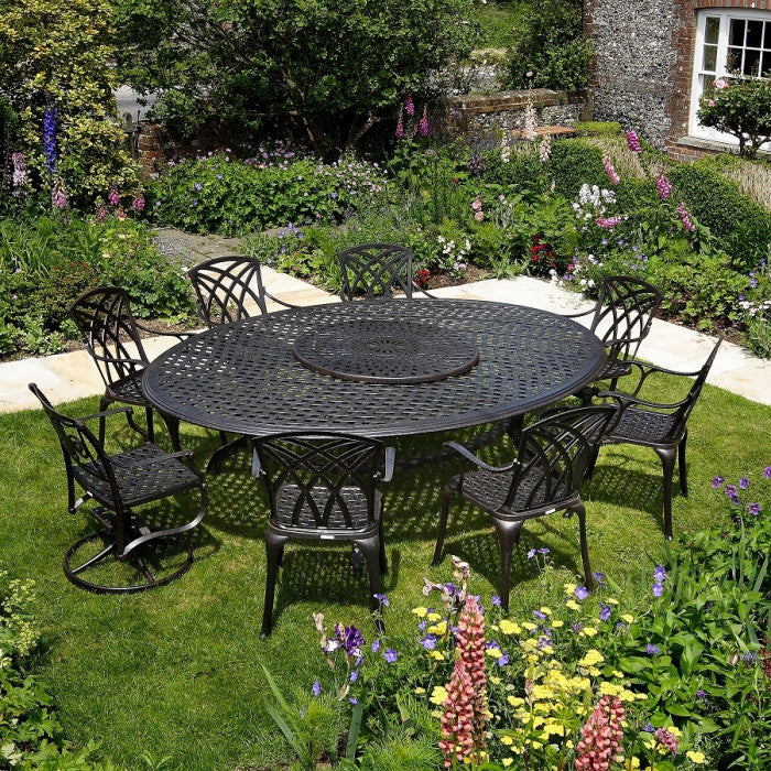 Victoria Table 10 Seater Set - Antique Bronze - Image 10