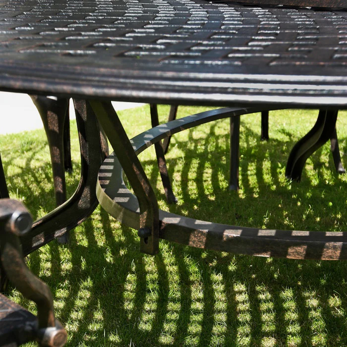 Victoria Table 10 Seater Set - Antique Bronze - Image 15