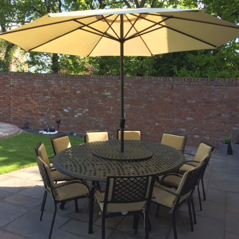 Victoria Table 10 Seater Set - Antique Bronze - Image 7