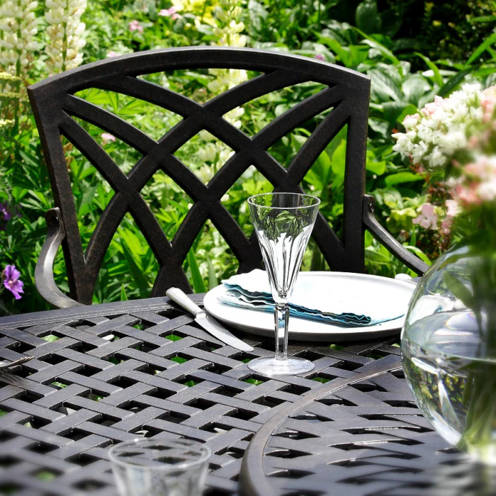 Victoria Table 10 Seater Set - Antique Bronze - Image 9