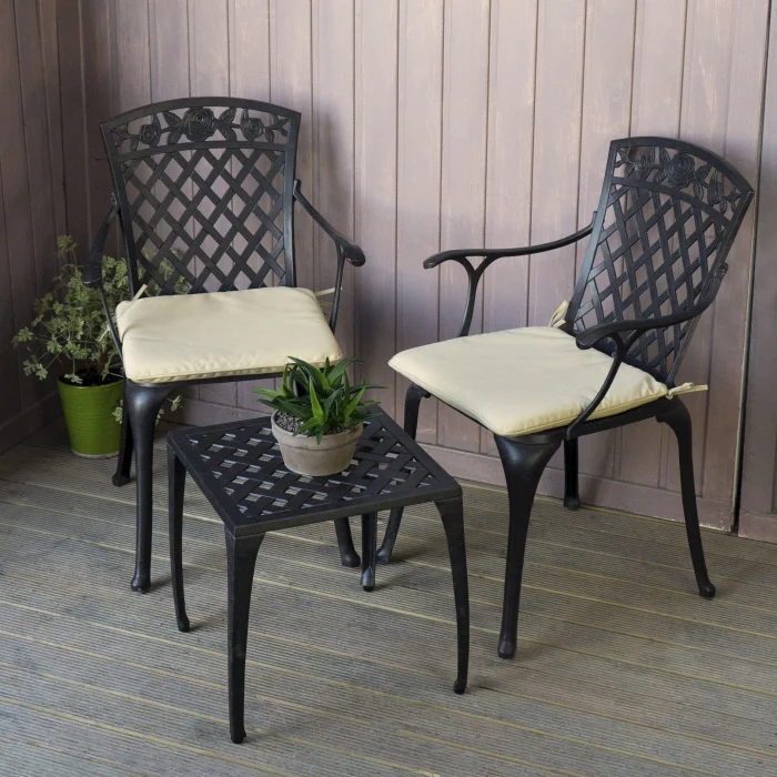 Willow Table 2 Seater Set - Antique Bronze - Image 2